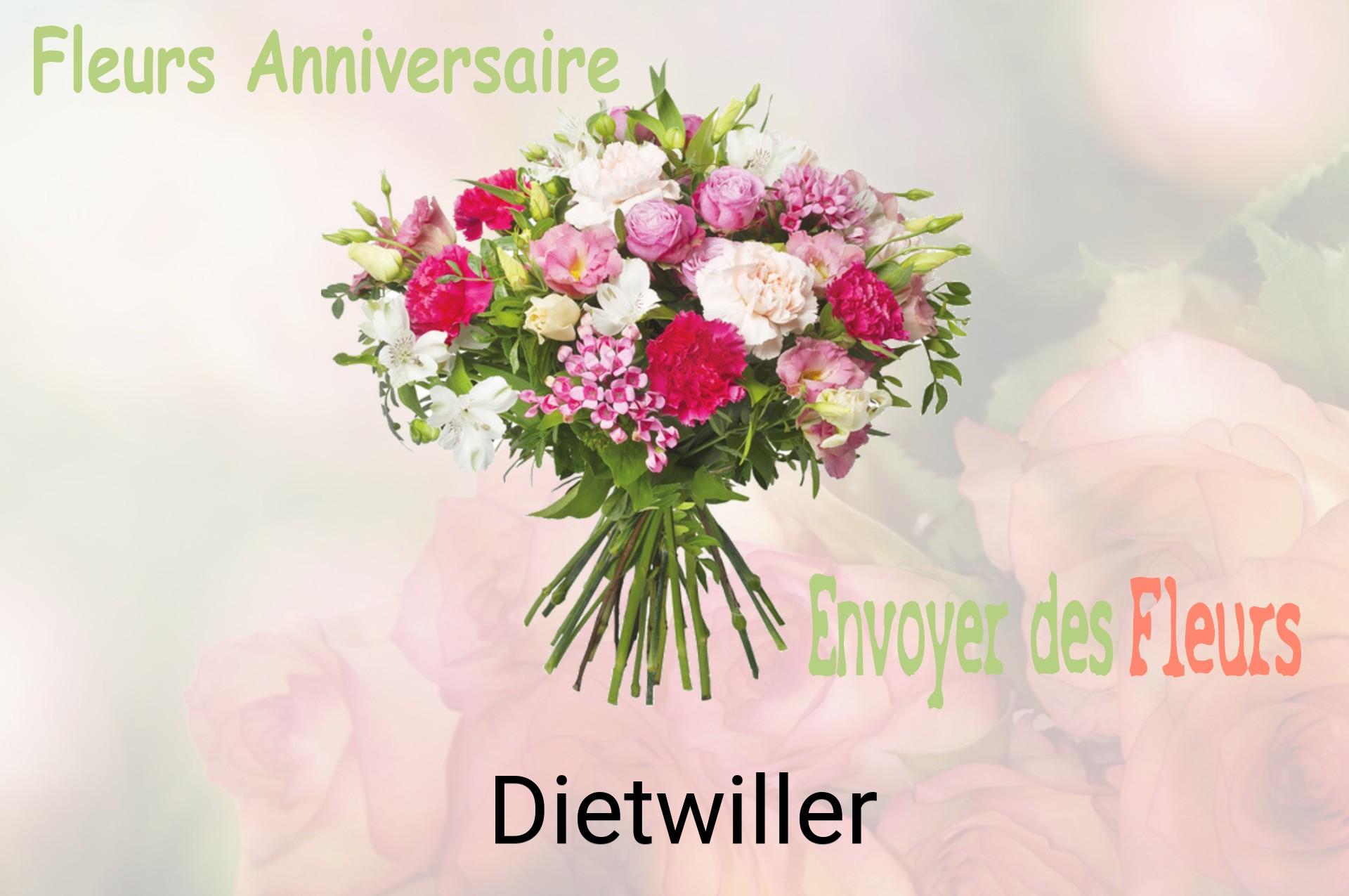 Bouquet de fleurs d’anniversaire livré à Dietwiller